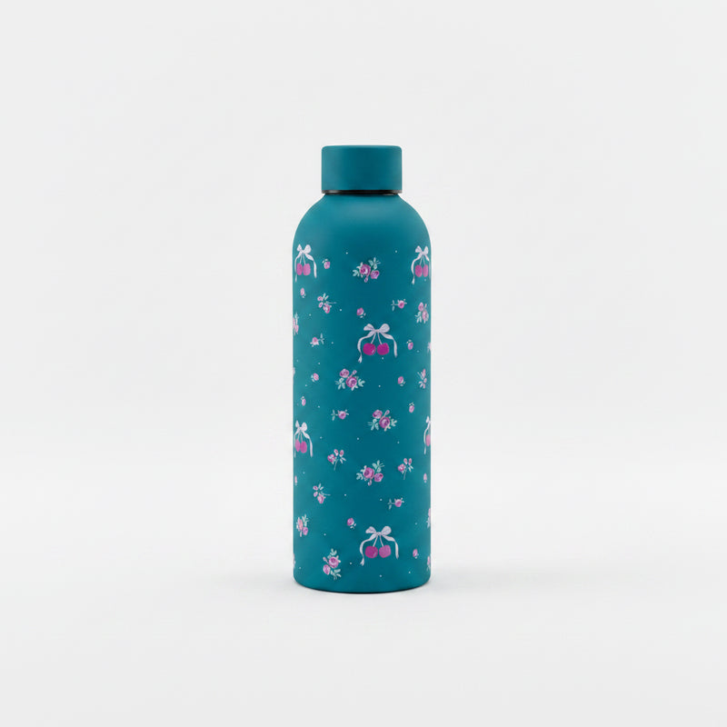 Signature Insulated Bottle – Teal Floral