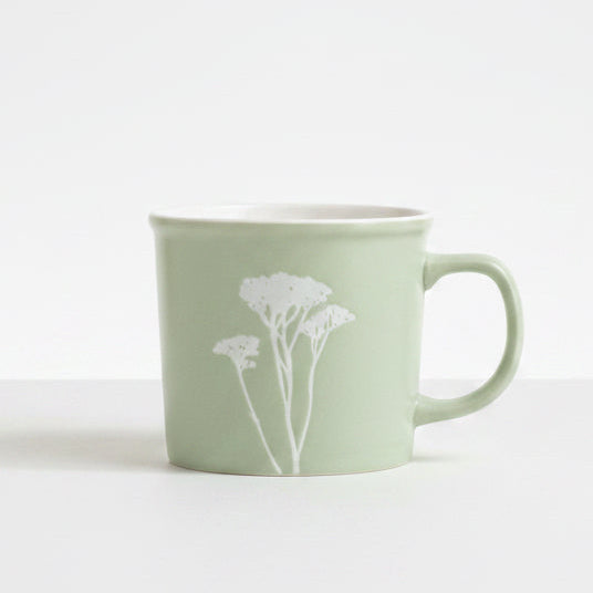 Botanical Ceramic Mug — Sage