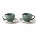 Botanical Tea Cup & Saucer Set — Sage