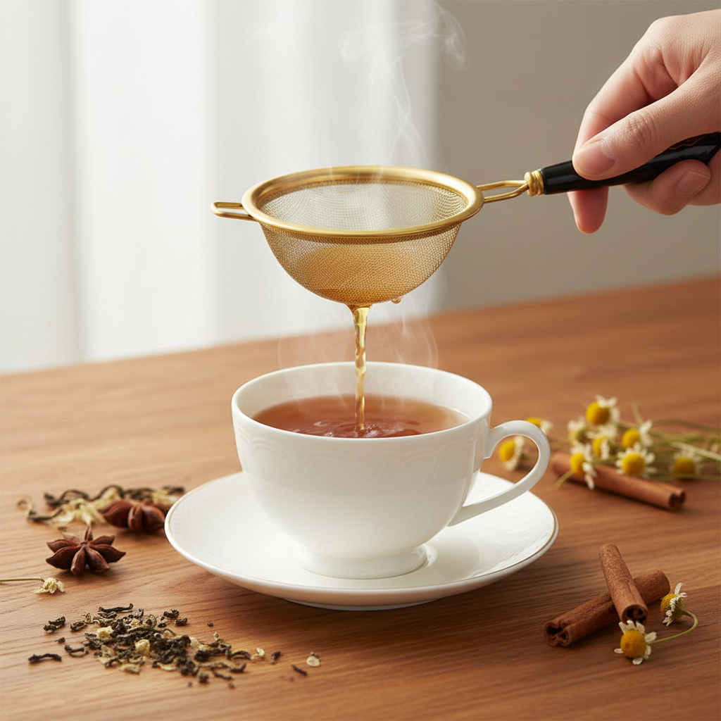 Luxury Black Tea Strainer