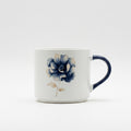 Navy Poppy Ceramic Mug — Navy Handle