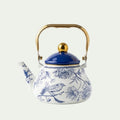 Blue Chinoiserie Enamel Kettle