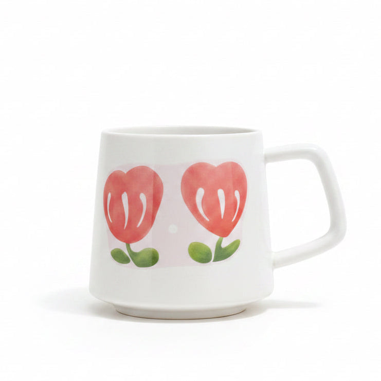 Tulip Heart Porcelain Mug